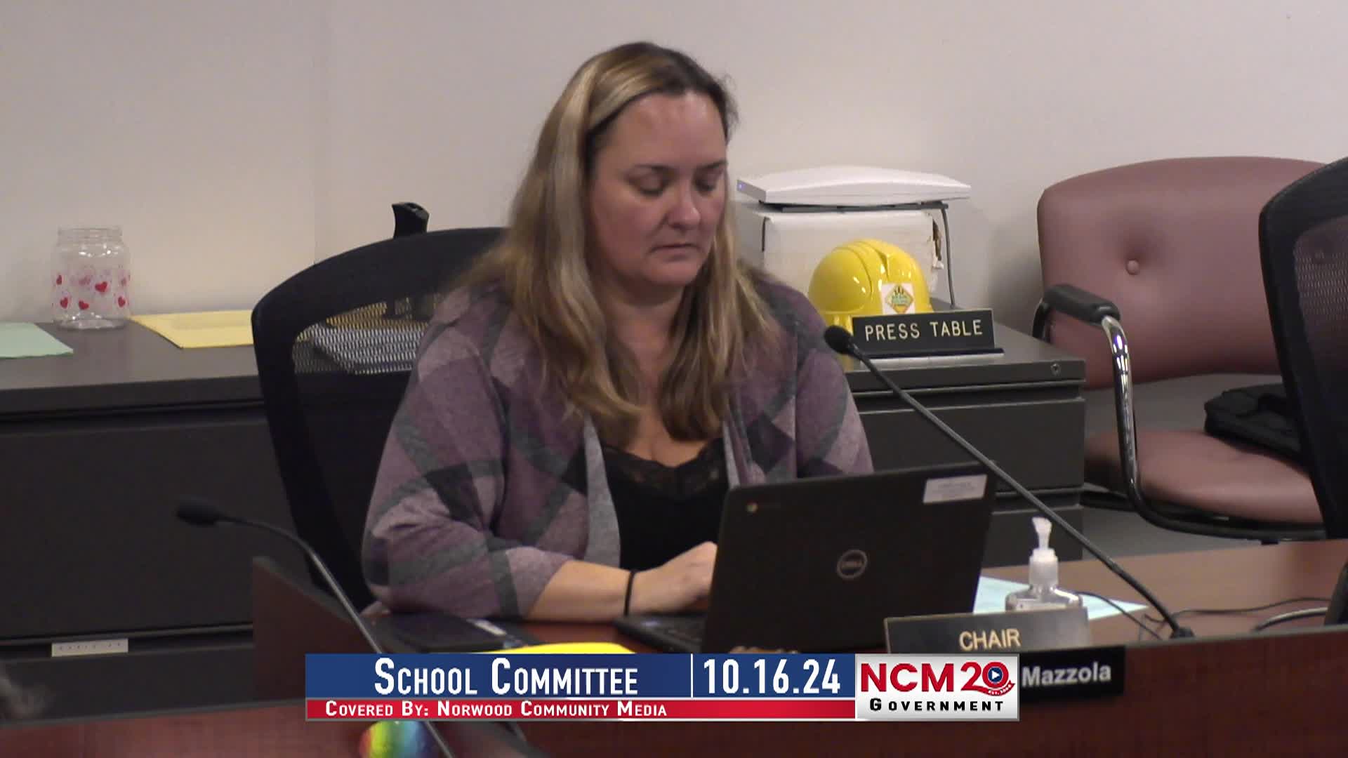 Navigate to School Committee 10.16.24