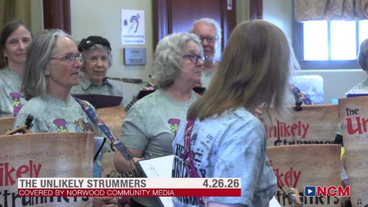 Thumbnail image for The Unlikely Strummers Performance at Library 4.26.26