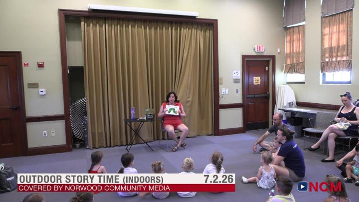 Thumbnail image for Outdoor Storytime (Indoors) at Morrill Memorial Library 7.2.26